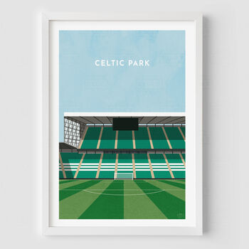 Celtic Football Print Gift Contemporary Stadium Art, 7 of 8