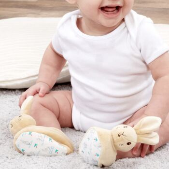 Peter Rabbit Personalised Baby Booties, 5 of 6