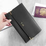 Personalised Luxury Leather Travel Organiser, thumbnail 8 of 12