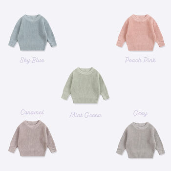 Personalised Name Dinosaur Roarsome Knit Jumper Hand Felted, 4 of 8