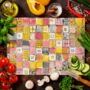 Patchwork Delight Textured Glass Chopping Boards, thumbnail 5 of 8