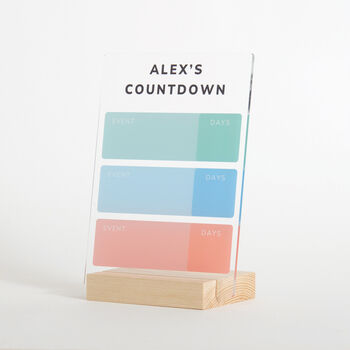 Personalised Countdown Sign, 7 of 8