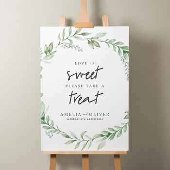 Botanical Wedding Menu Sign 'Amelia', 3 of 9