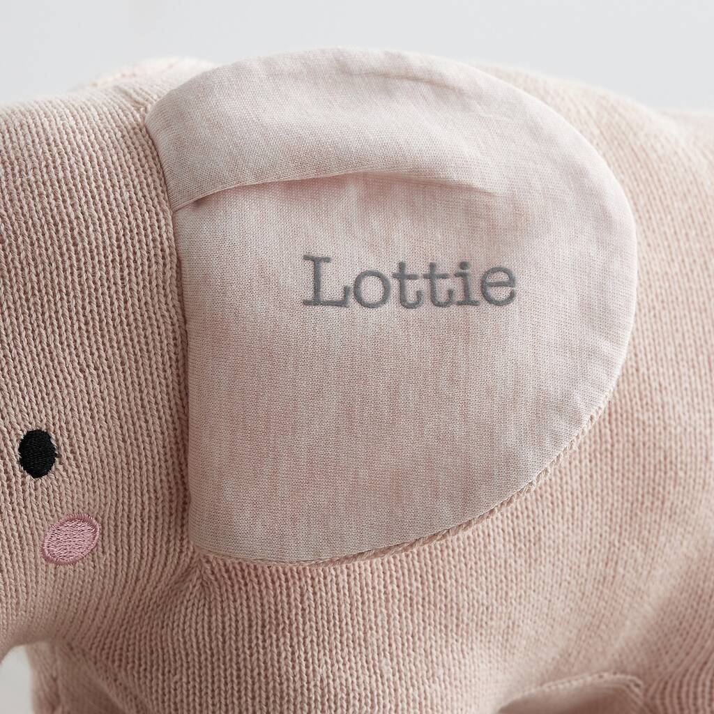 personalised elephant soft toy