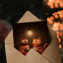 Cute Cats In Cosy Jumpers With Hot Chocolate Valentine's Day Card, thumbnail 3 of 6