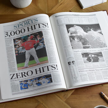 Los Angeles Angels Personalised Gift Newspaper Book, 11 of 12