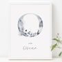 Personalised Ethereal Woodland Initial Nursery Print, thumbnail 4 of 6
