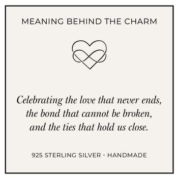 Sterling Silver Personalised Infinity Heart Charm Necklace, 6 of 9