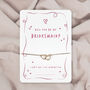 Pink Will You Be My Bridesmaid Bridal Proposal Bracelet, thumbnail 3 of 5
