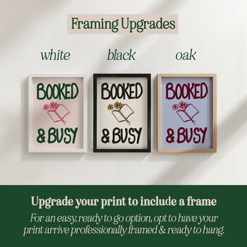 Booked And Busy Funny Book Print, 5 of 12