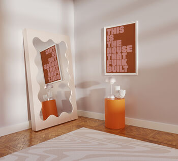 House Funk Built Print | Music Poster | Wall Art | A5 A4 A3 | Bold | Typographic | Lyrics | Quote | Print | House Music, 4 of 8