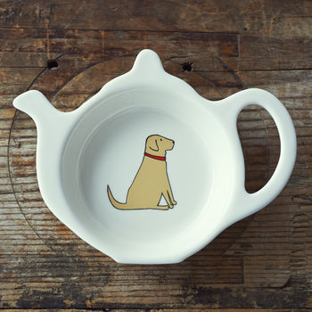 Yellow Labrador Tea Bag Dish, 3 of 12