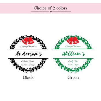 Personalised Family Monogram Christmas Ornament, 2 of 9