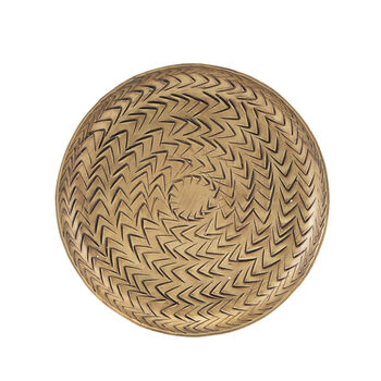 Brass Rattan Candle Tray, 2 of 3