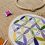 Starflower Sampler Hand Embroidery Kit, thumbnail 2 of 7