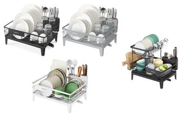 Dish Drying Rack Rotating Spout Dish Drainer, 8 of 8