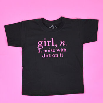 Girls Definition Fun Kids T Shirt, 5 of 7