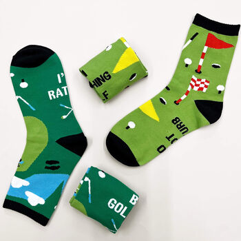 Personalised Men's Golf Socks In A Box, 10 of 11