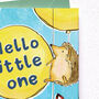 New Baby Card Hello Little One Woodland Animals, thumbnail 5 of 5