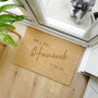Personalised Couples Rectangle Indoor Doormat, thumbnail 1 of 5