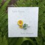 Sunflower Classic Yellow Flower Brooch, thumbnail 3 of 5