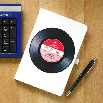 'You Rock' Personalised Vinyl Record Notebook, 2 of 8
