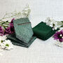 Dark Green Paisley Wedding Tie Set, thumbnail 2 of 4