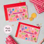 Pack Of Ten Pink Christmas Cards, Merry And Bright Pink, thumbnail 1 of 5
