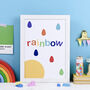 Rainbow Raindrops Art Print, thumbnail 1 of 4