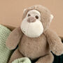 Personalised Sage Green Knitted Blanket, Booties And Monkey Gift Box, thumbnail 6 of 11