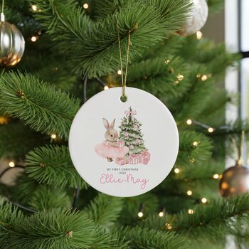 Baby Girl's First Christmas Bauble, 6 of 6