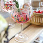 Personalised Wildflower Balloon Gin Glass, thumbnail 1 of 4