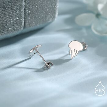 Cute Jellyfish Stud Earrings In Sterling Silver, 5 of 11