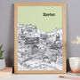 Personalised Exeter Print, thumbnail 6 of 10