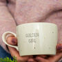 Golden Girl Gold Metallic Mug, thumbnail 1 of 2