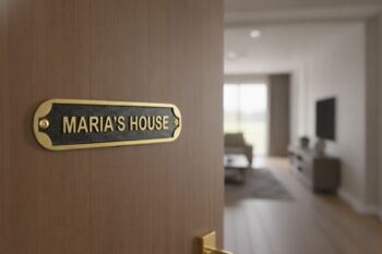 Brass With Black Plaque With Customization, 5 of 9