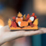 Personalised Autumn Fox Birthday Pop Out Card, thumbnail 1 of 5