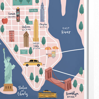 Personalised New York City Map Print, 2 of 6