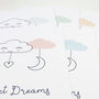 Sweet Dreams Cloud Nursery New Baby Print, thumbnail 10 of 12
