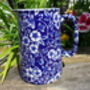 Half Pint Jug In Inglaze Blue Victorian Calico Design, thumbnail 1 of 6