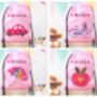 Personalised Girl's Classic Pink Waterproof Swim Bag, thumbnail 4 of 12