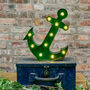 Large Green Rusty Anchor LED Light, thumbnail 1 of 6