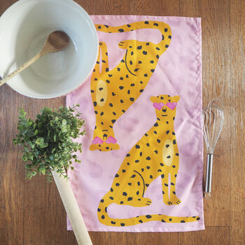 Kitchen Leopards Tea Towel, 6 of 7