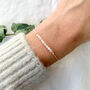 Moonstone Silk Bracelet June Birthstone Jewellery, thumbnail 2 of 4