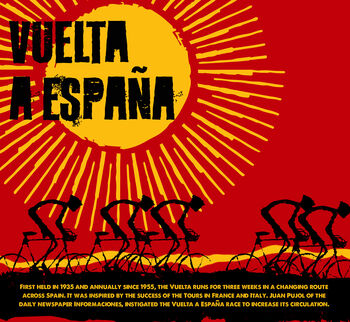 Vuelta Red Cycling Poster Print, 3 of 3
