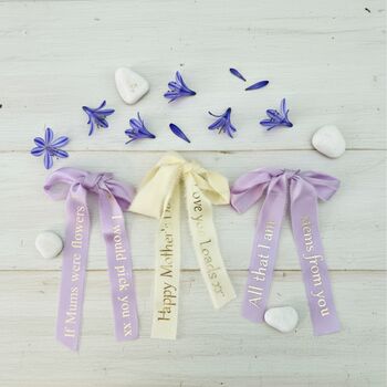 Personalised Mother Day Bud Vase Set And Flowers, 2 of 4