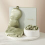 Silk Addict 100% Mulberry Silk Olive Green Gift Set, thumbnail 3 of 7