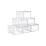 Six Stackable White Shoe Boxes Storage Organisers, thumbnail 4 of 8