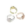 Adjustable Disc Ring Rose Or Gold Plated 925 Silver, thumbnail 5 of 11