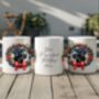 Personalised Black Labrador Christmas Wreath Dog Mug, thumbnail 2 of 2